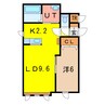 カローレ 1LDKの間取り
