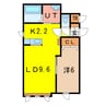 カローレ 1LDKの間取り