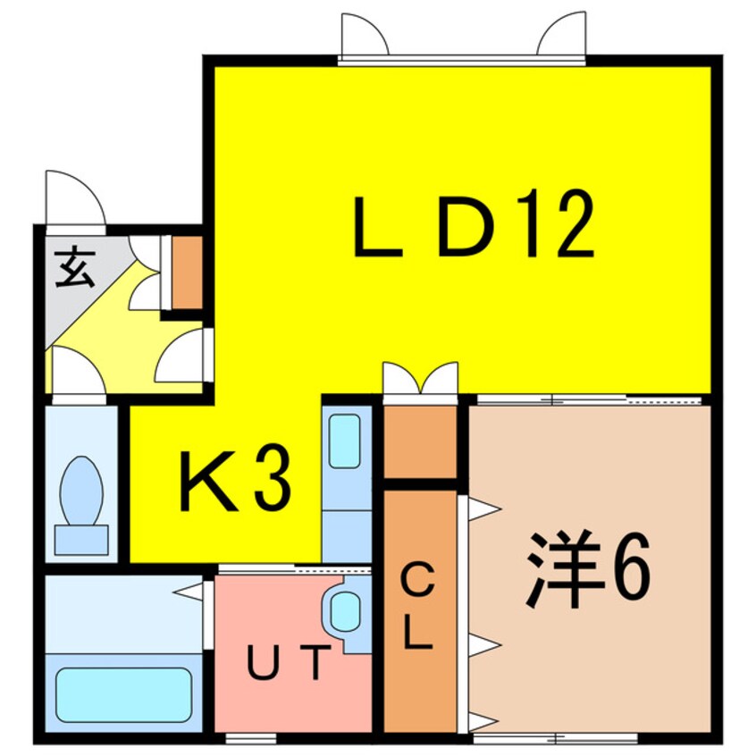 間取図 グランビュー神楽