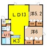 ＴＷＩＮ　ＨＯＵＳＥ 2LDKの間取り