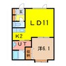 Seshe 1LDKの間取り