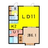 Seshe 1LDKの間取り