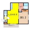 パンプキン 1LDKの間取り