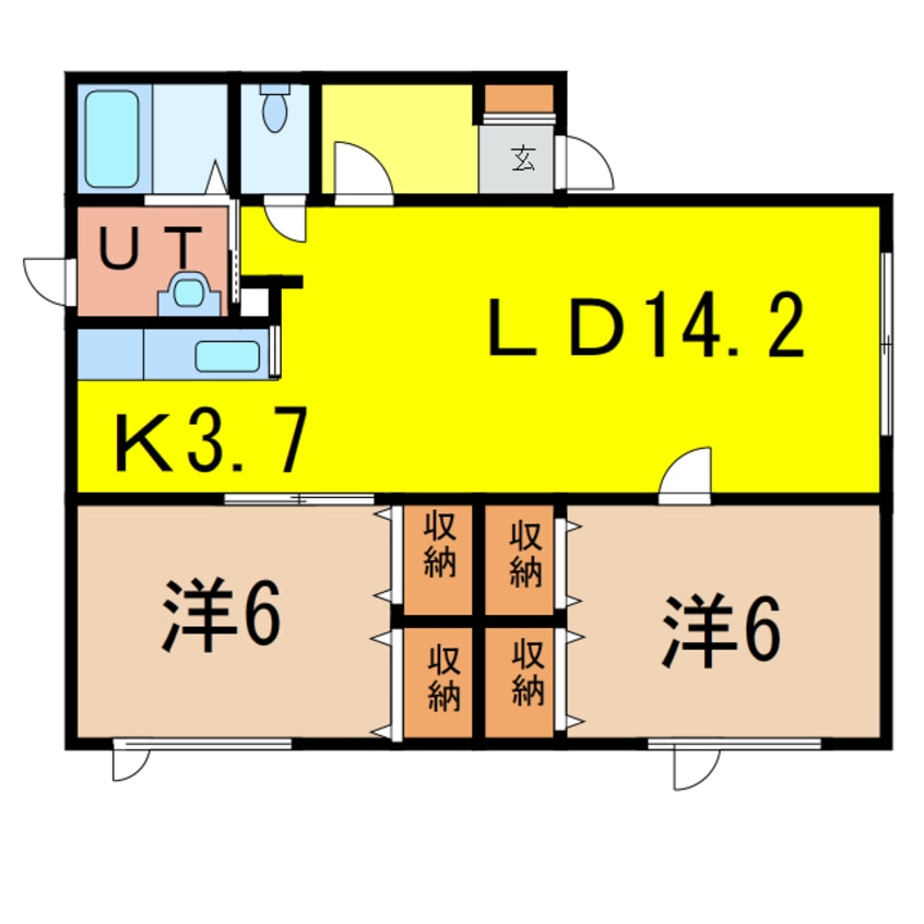 間取図 グランビュー4・4