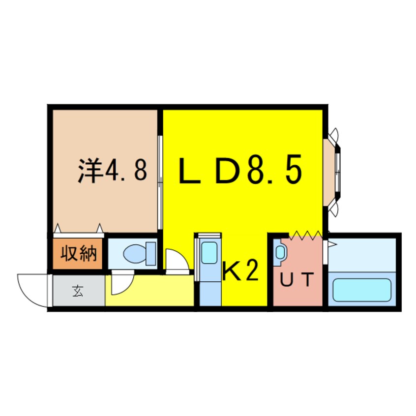 間取図 ノヴェル神居2.4 Ｃ