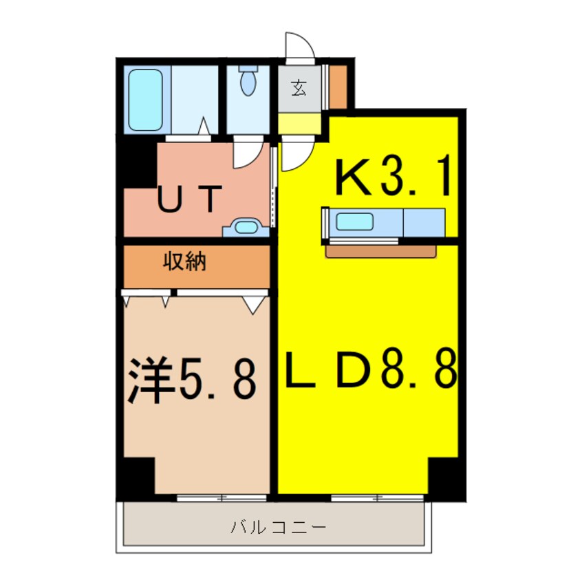 間取図 Le ciel常盤