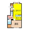レールデュタンⅥ 1LDKの間取り