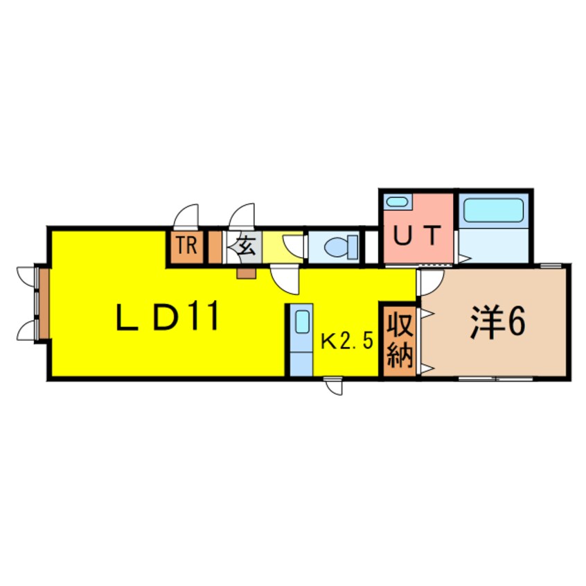 間取図 ロール　A棟