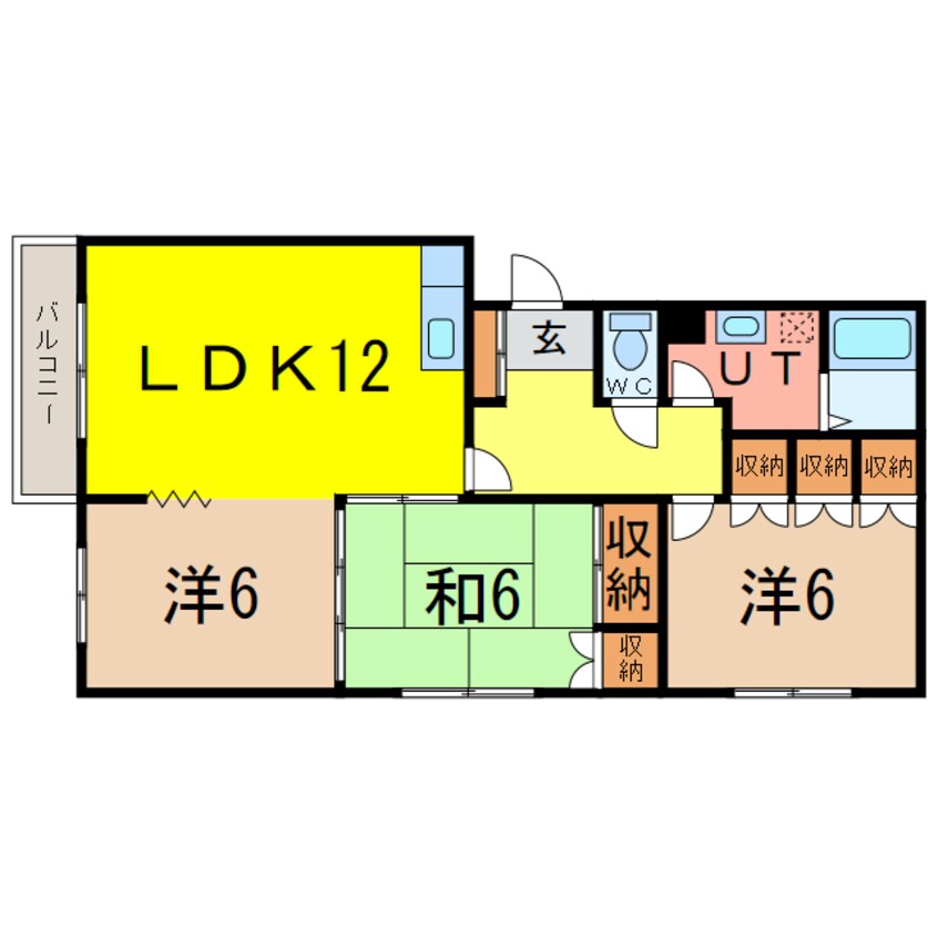 間取図 すみのい第1コーポ