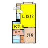 レガート 1LDKの間取り