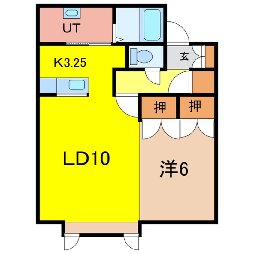 間取図 アーチ
