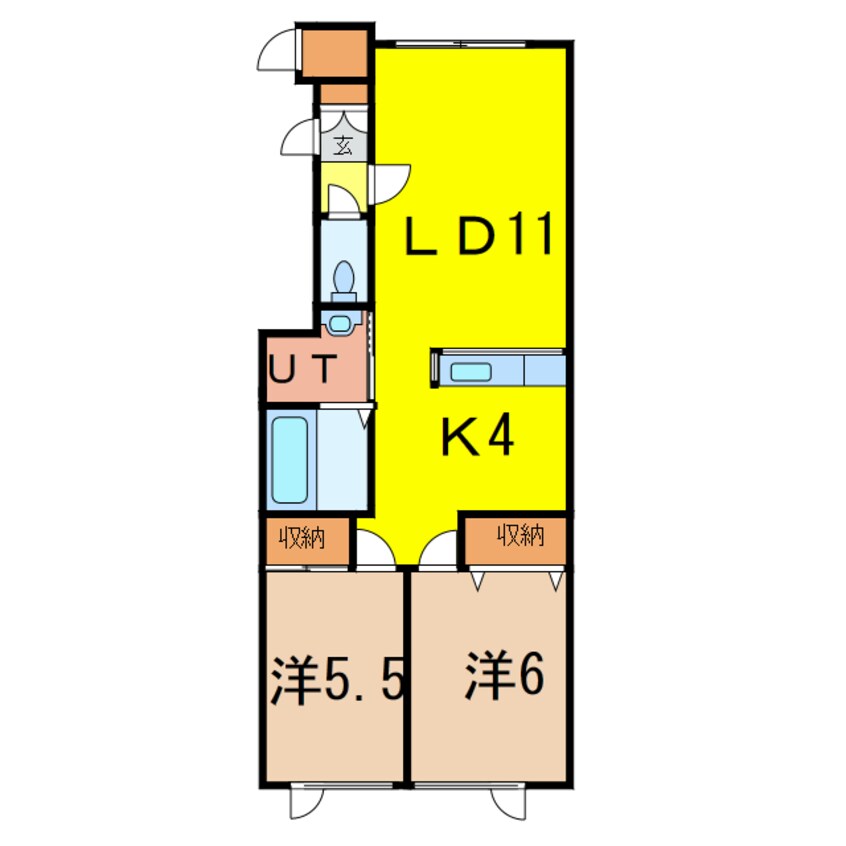 間取図 CLAIRE（クレア）Ⅳ