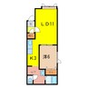 アングレー１７ 1LDKの間取り