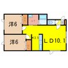 プレール 2LDKの間取り