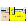 Relache豊岡　Ⅱ 1LDKの間取り