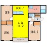 エスティハピネス 3LDKの間取り