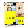 トーワ１・５ 1LDKの間取り