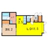ルセットA 1LDKの間取り