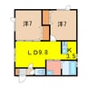 ジョイフル 2LDKの間取り