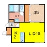ateena3.23Ｂ棟 1LDKの間取り