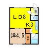 樋口マンションＥ 1LDKの間取り