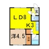 樋口マンションＥ 1LDKの間取り