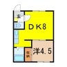 樋口マンションD 1LDKの間取り