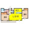 ＰＡＮＤＡ１９７３ 2LDKの間取り