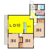 ＰＡＮＤＡ１９７３ 3LDKの間取り