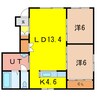 Ｇｅｎｅｓｉｓ 2LDKの間取り