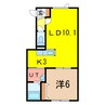 ＳＡＧＡＩ－ＴＩＤＡ 1LDKの間取り