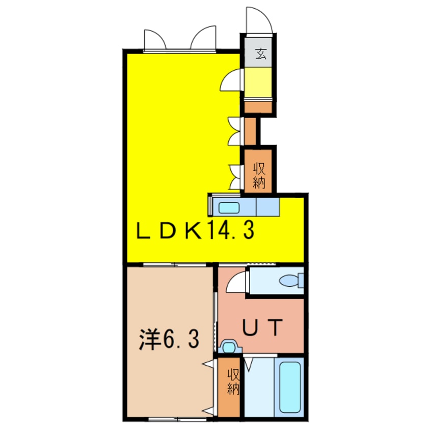 間取図 WEST　Blue