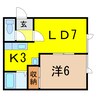 ARIGATO　HOUSE 1LDKの間取り