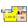 グレイス緑町 1LDKの間取り