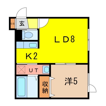 間取図 コンフォルト6条