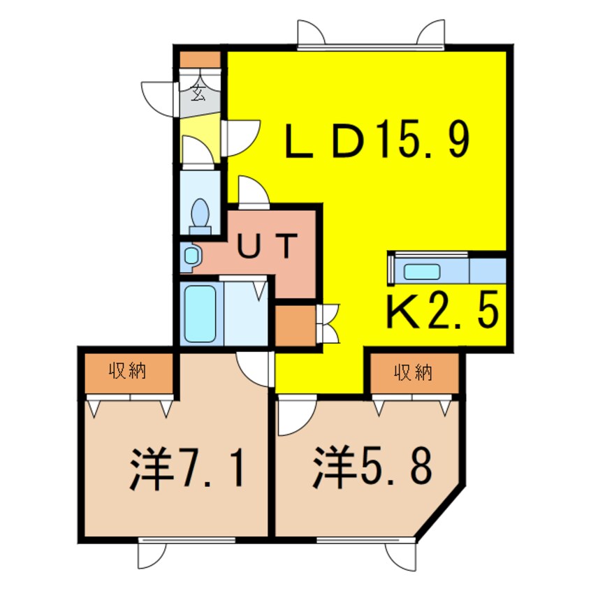 間取図 FORESTA・豊岡