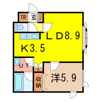 間取図 ディヴェールⅠ