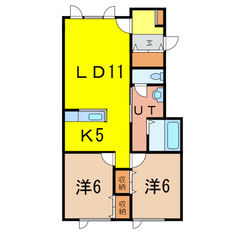 間取図 オリーブⅡ