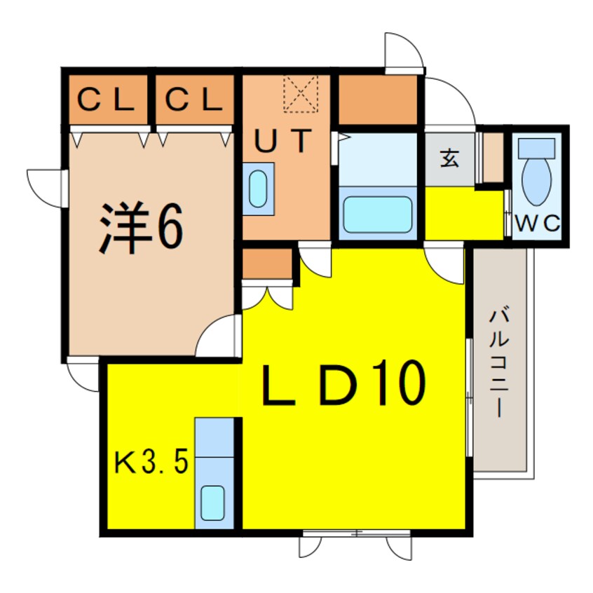 間取図 ハスコート豊岡