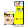 ハスコリオ東光 1LDKの間取り