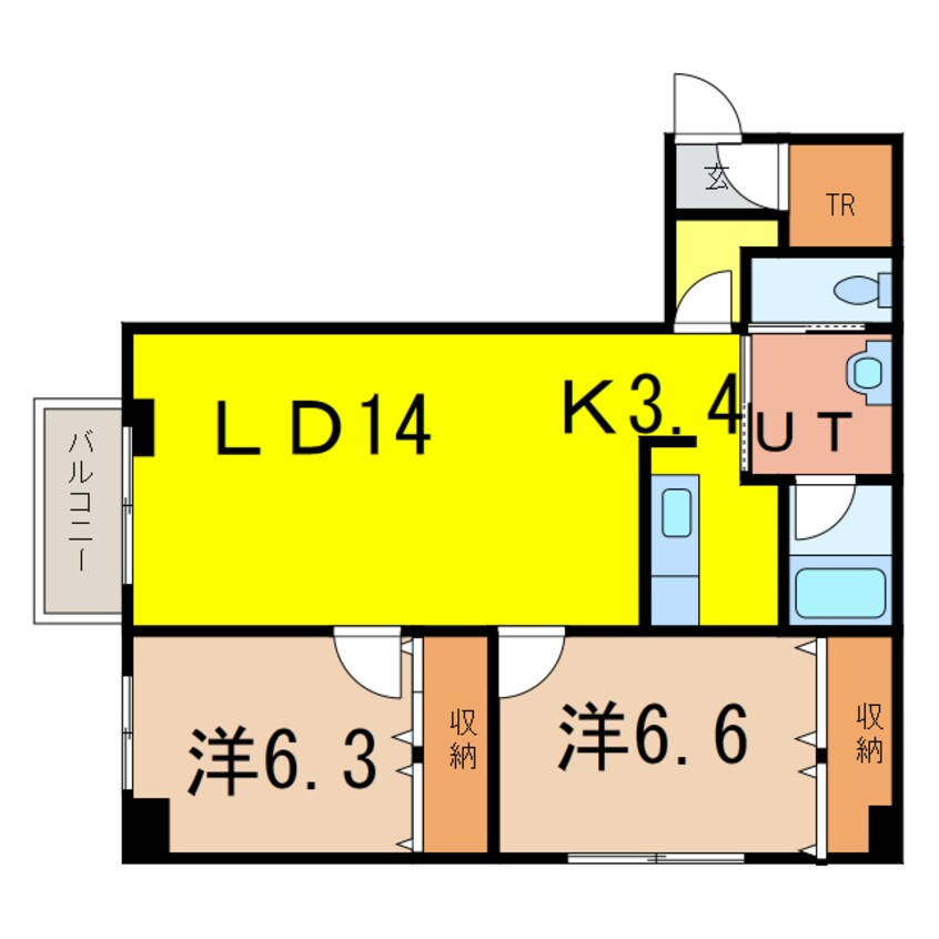 間取図 カトレアハイツ