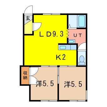 間取図 ９条通クラブハウス