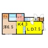 Ｌｕｌｕ 1LDKの間取り