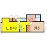 コルザ 1LDKの間取り