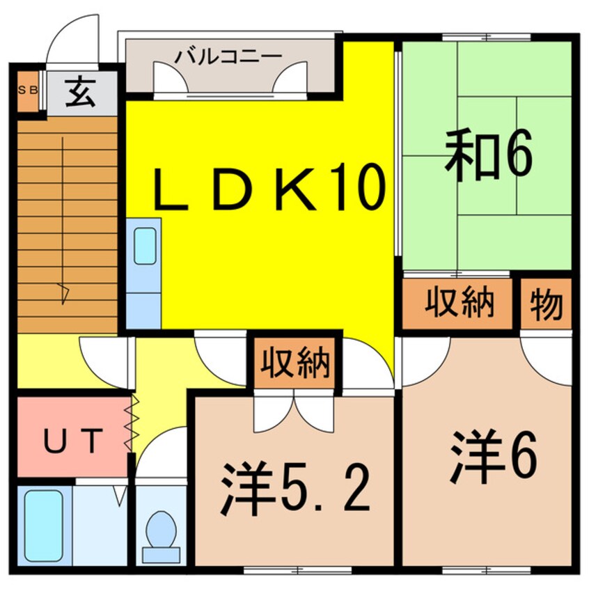 間取図 クリスタルハイムＡ