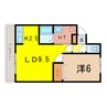 ガーデンコート　森の幹 1LDKの間取り