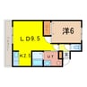 ガーデンコート　森の幹 1LDKの間取り