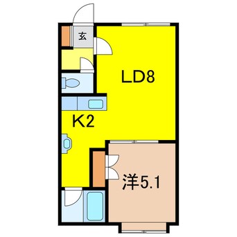 間取図 メゾン松田Ⅲ