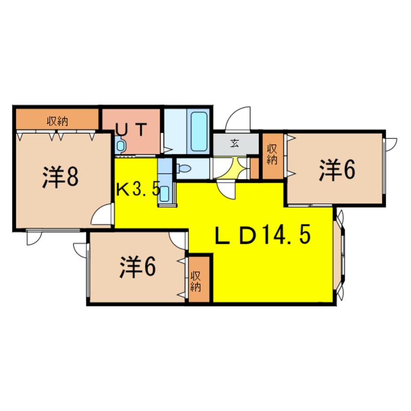 間取図 ラフプレイスⅣ