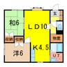 ファミールＢ 2LDKの間取り